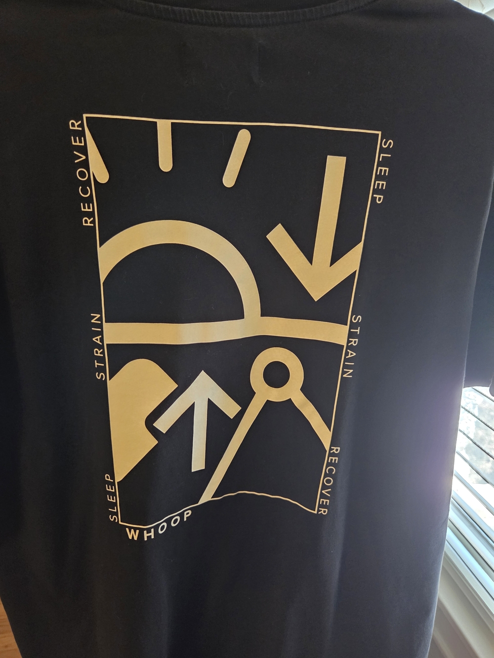 Official "WHOOP" Black Graphic Tee, Large